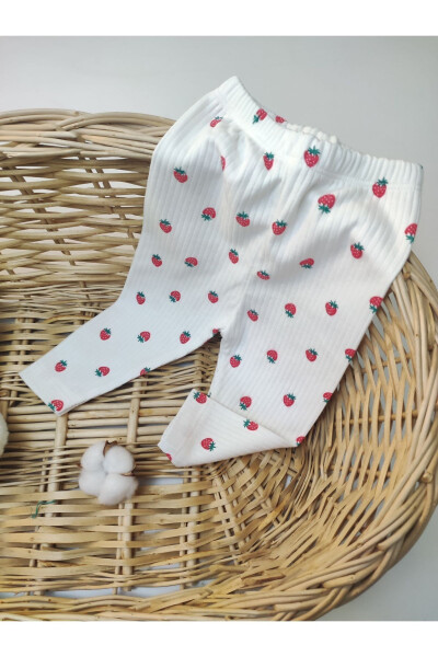 Strawberry Printed Cotton Leggings Pajama Baby&Kids Leggings Pants - 2