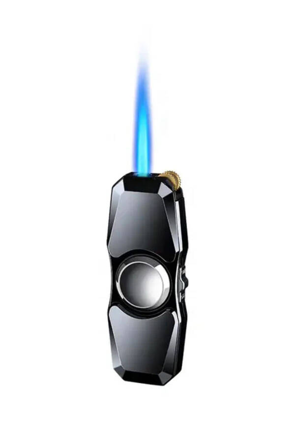 Stress Spinner Lighter Metal Body Stylish Design Lighter Windproof Turbo Gas Lighter - 8