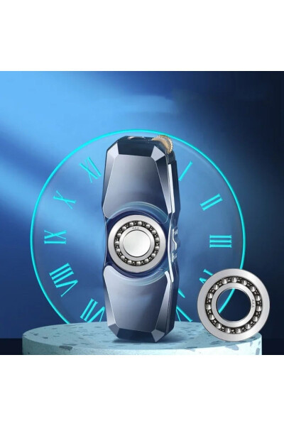 Stress Spinner Lighter Metal Body Stylish Design Lighter Windproof Turbo Gas Lighter - 5