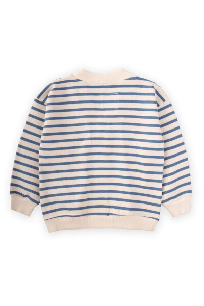 Striped Cardigan (2-10 Years) Indigo Blue - 2