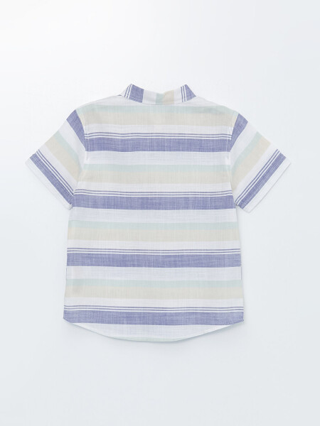 Striped Short Sleeve Boys Shirt - 2