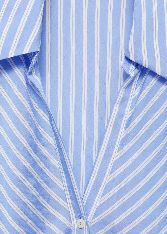 Striped, sky blue shirt - 8