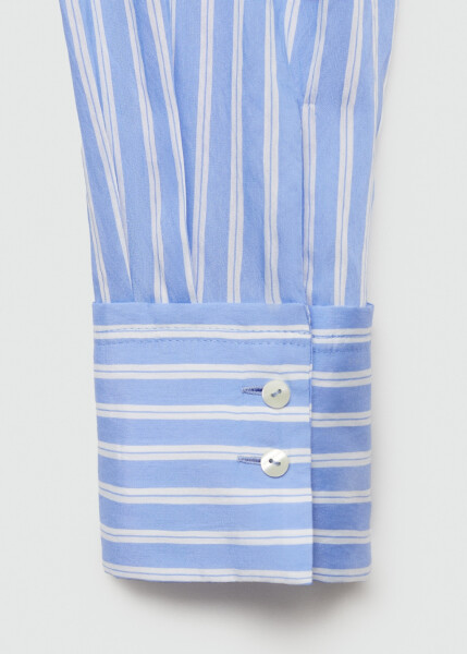 Striped, sky blue shirt - 10