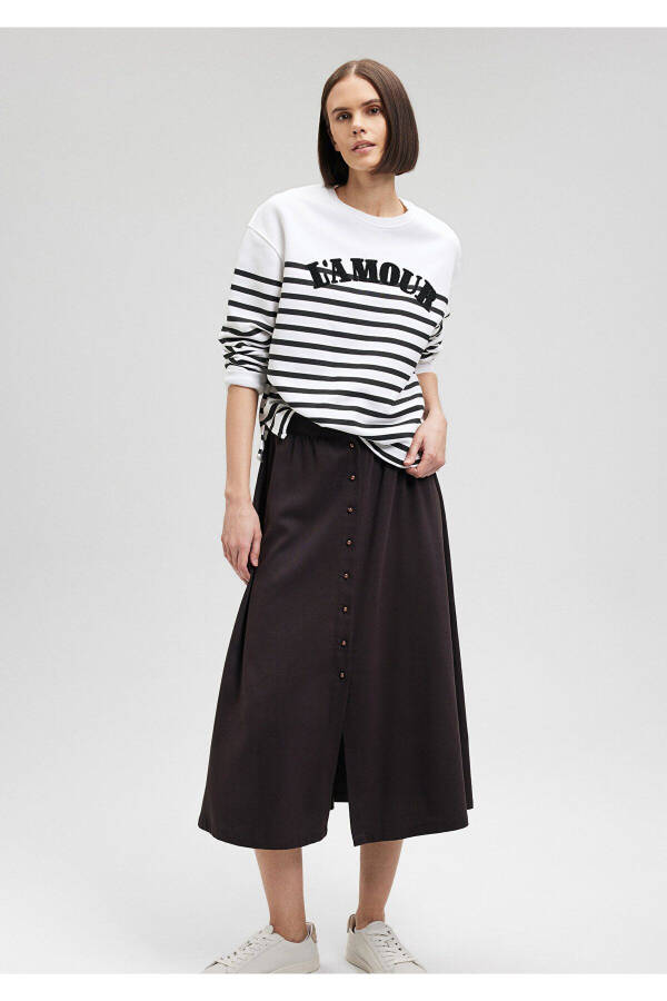 Striped Sweatshirt with Amour Print 1s10065-85407 - 16