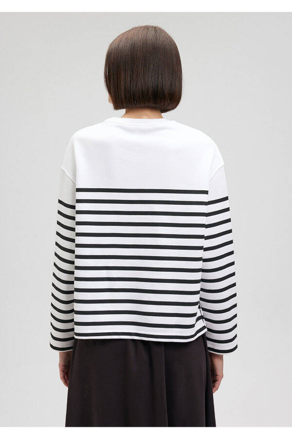 Striped Sweatshirt with Amour Print 1s10065-85407 - 18