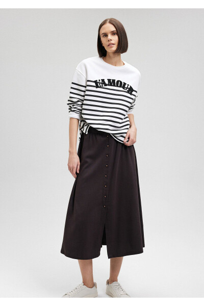 Striped Sweatshirt with Amour Print 1s10065-85407 - 11