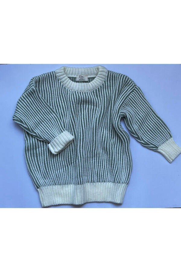 Striped Thessaloniki Knit Oversize Children's Knit Sweater (runs large, please choose your exact size) - 2