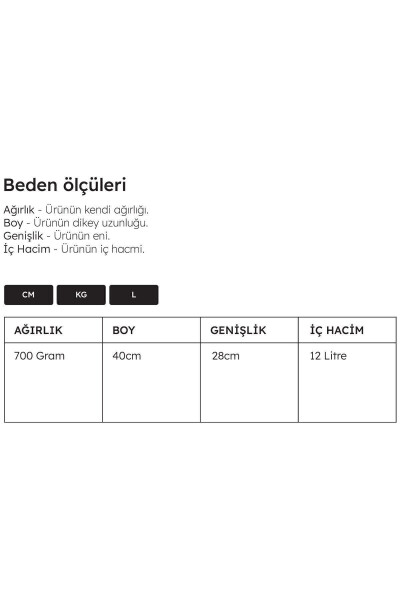 Su Geçirmez Kumaş Unisex İndigo Sırt Çantası Ayarlanabilir Omuz Ve El Askılı Büyük Gözlü Cepli - 16