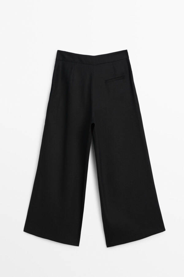 Suit pants with buttoned belt detail - 6