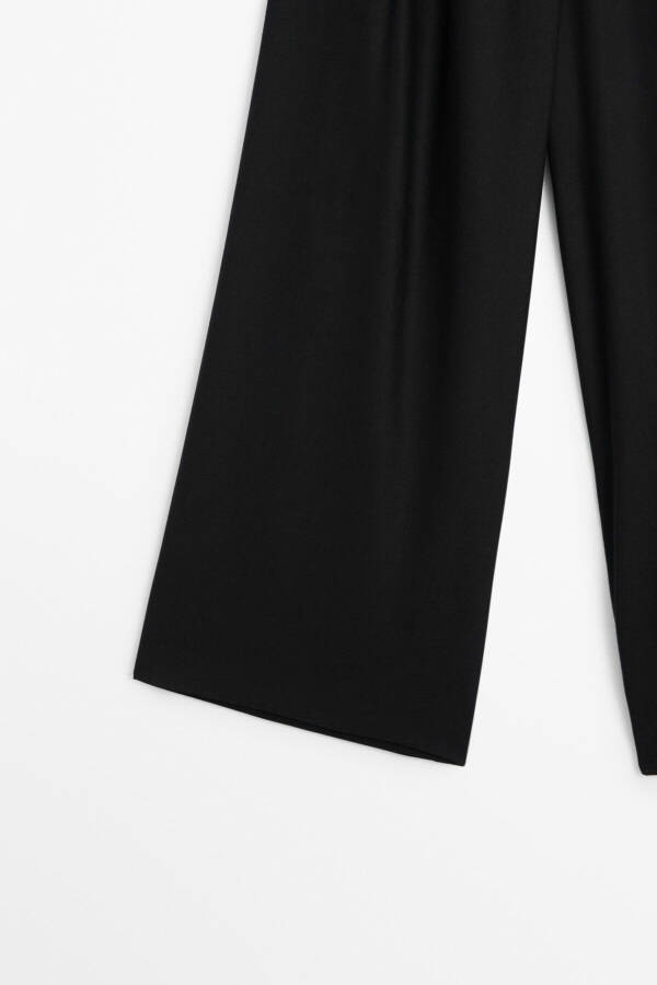 Suit pants with buttoned belt detail - 7