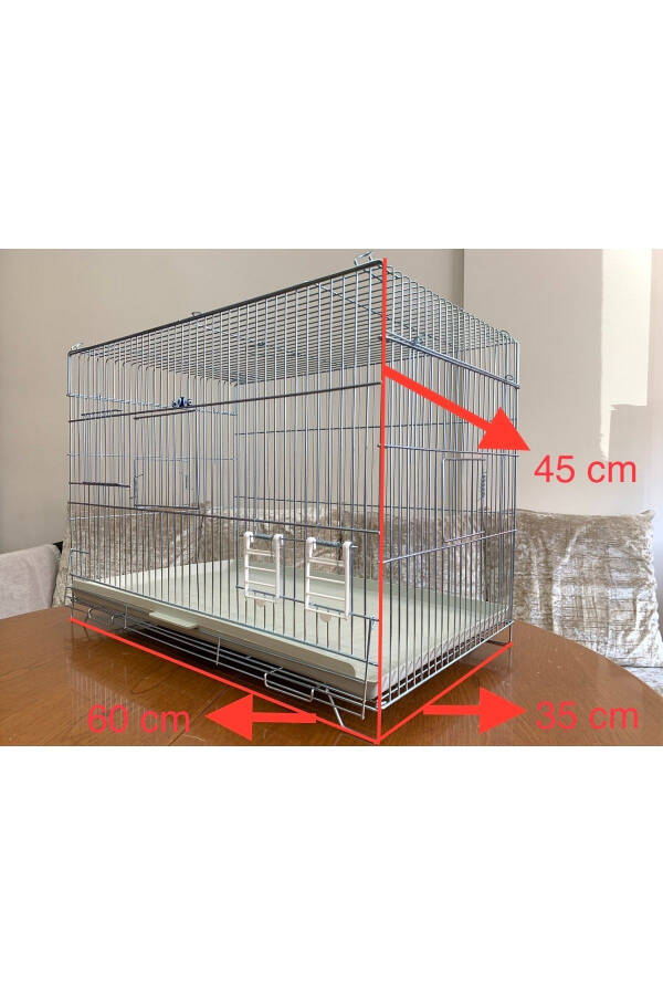 Sultan Parrot Breeding Cage - Thick Wire Drawer - 6