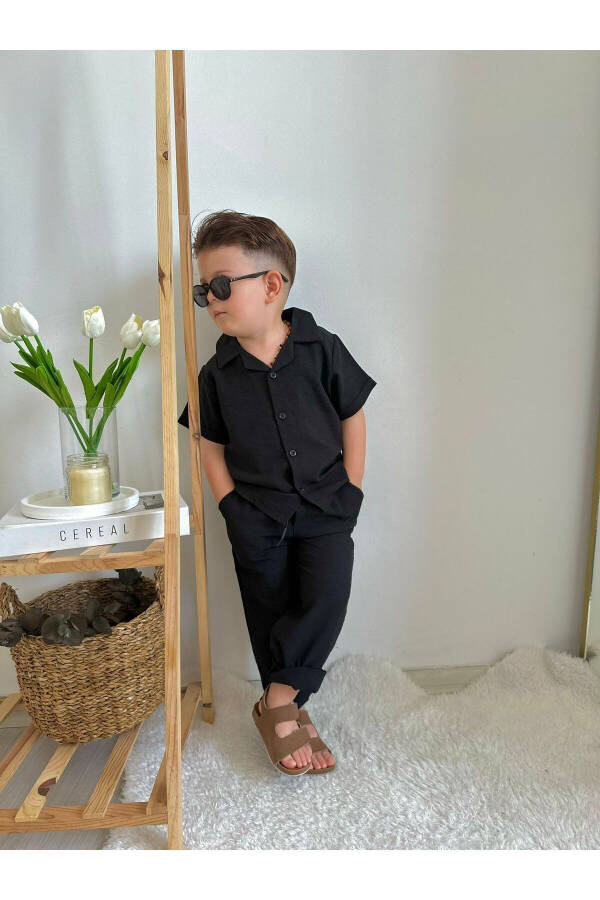 Summer Style Linen Suit for Boys - 4