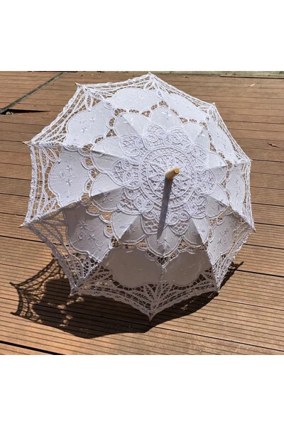 Summer Umbrella Lace Bridal Wedding Umbrella Party Umbrella Wedding Umbrella Luxury Product Special Production - 5