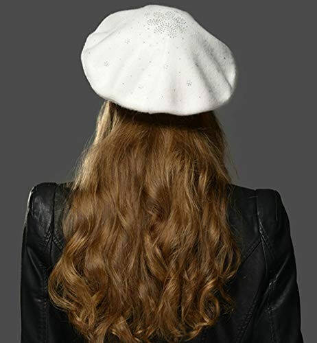 Sumolux Women Beret Hat French Wool Beret Beanie Cap Classic Solid Color Autumn Winter Hats - 3