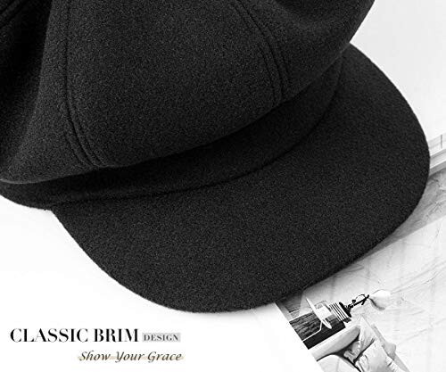 Sumolux Women Beret Newsboy Hat French Wool Cap Classic Autumn Spring Winter - 6