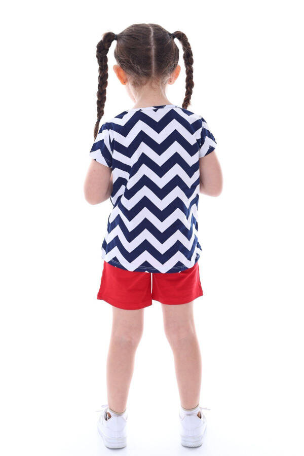 Sunny Love Patterned Girl's (Top-Bottom) Shorts Set - 3