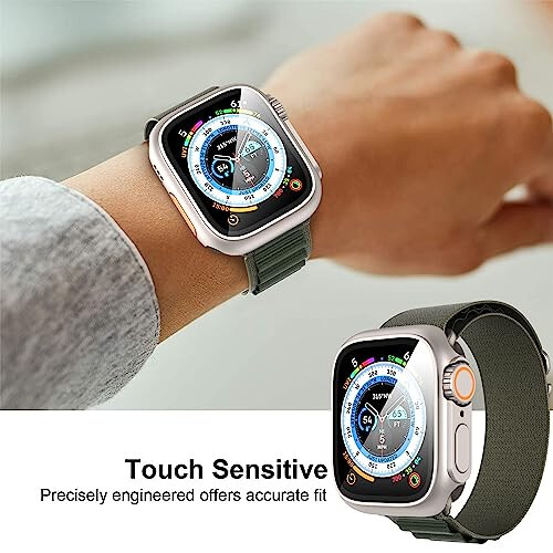 Suoman 3 in 1 for Apple Watch Series 8/7/6/5/4/Series SE 2 44mm Screen Protector Case, [Looks Like Ultra Protector Case] Front and Rear Cover Protector Case for iWatch 44mm (Starlight for iWatch 44mm) - 6