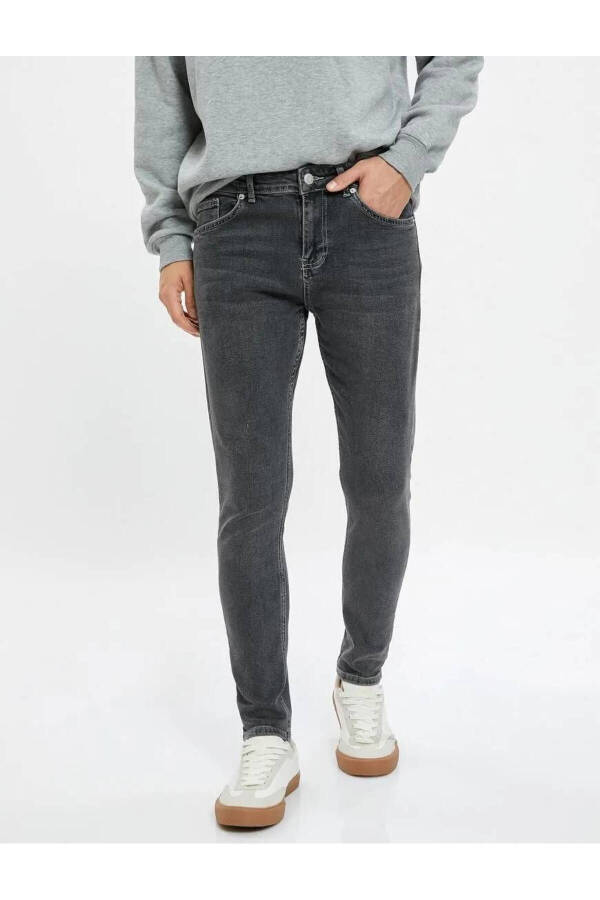 Super Skinny Fit Jeans with Cotton Pockets - Justin Jean - 2