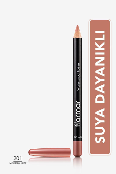 Suya Dayanıklı Dudak Kalemi - Waterproof Lipliner (Nude) - 201 NTRLLY NUDE - 8690604111015 - 7