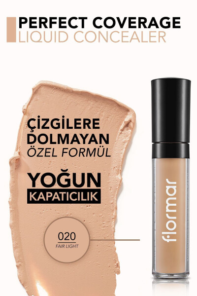 Suyuq Konsiler - Perfect Coverage Concealer - 020 Ochchiq - 8690604558056 - 19