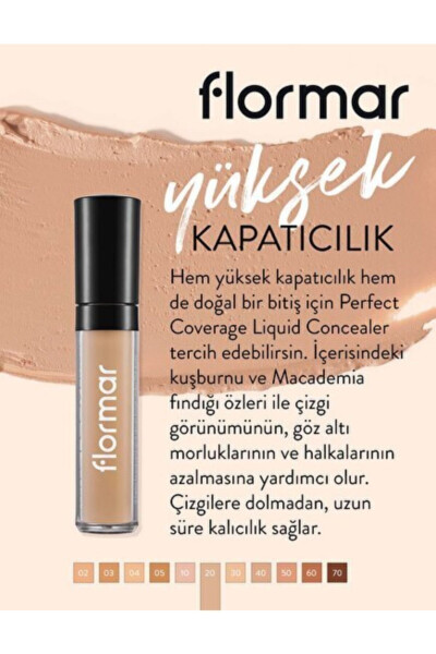 Suyuq Konsiler - Perfect Coverage Concealer - 020 Ochchiq - 8690604558056 - 24