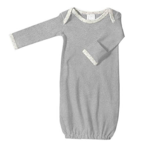 SwaddleDesigns Softest Cotton Baby Pajama Gown with Foldover Mitten Cuffs for Infant Boy and Girl, Newborn, 0-3 Months - 22