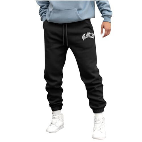 Sweatpants for Men Casual Baggy Joggers Pants Athletic Casual Sweat Pants with Pockets Outdoor Workout Cargo Pants - 1