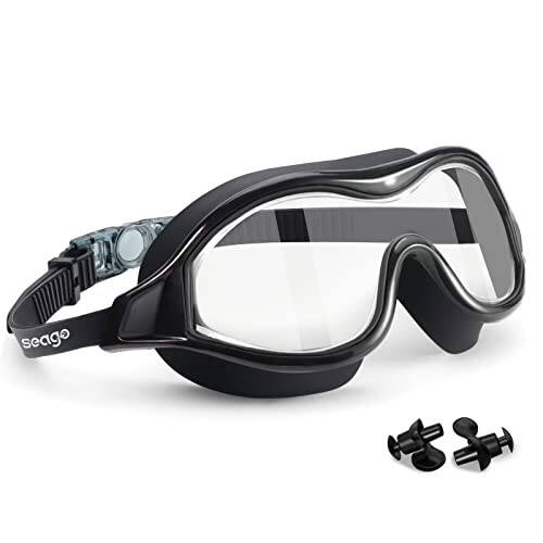 Swim Goggles No Leaking Anti-Fog Pool Goggles Swimming Goggles for Adult Men Women Youth, UV Protection 180° Clear Vision - 1