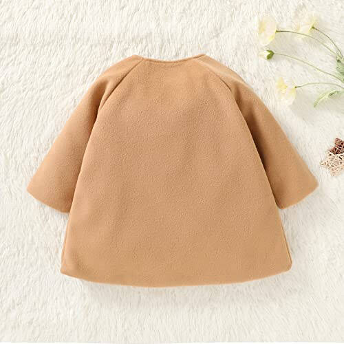 SWNONE Baby Coats Fall Winter Kid Baby Girl Cloak Button Jacket Clothes Baby Outwear Clothes - 2