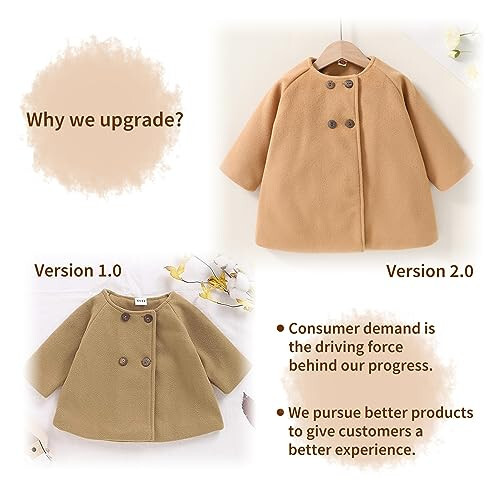 SWNONE Baby Coats Fall Winter Kid Baby Girl Cloak Button Jacket Clothes Baby Outwear Clothes - 5