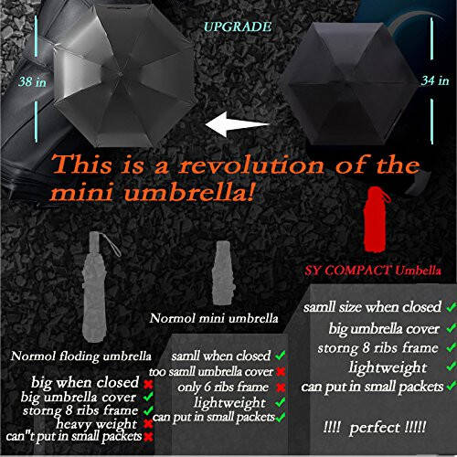 SY COMPACT Путешественнный зонт - Легкий портативный мини-компактный зонт - Магазин фабричных распродаж - 7
