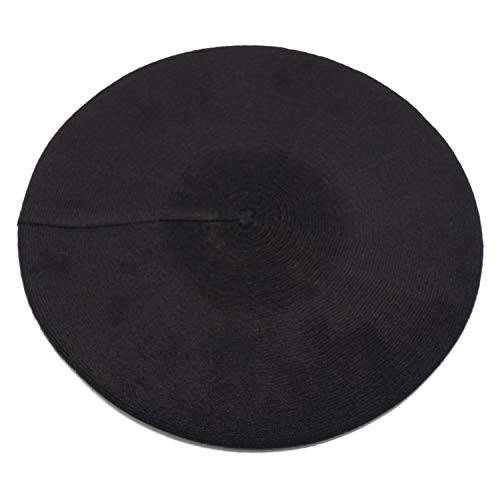 Sydbecs Cashmere Beret Hats for Women Girls, Reversible French Berets Hat Solid Color Style - 9