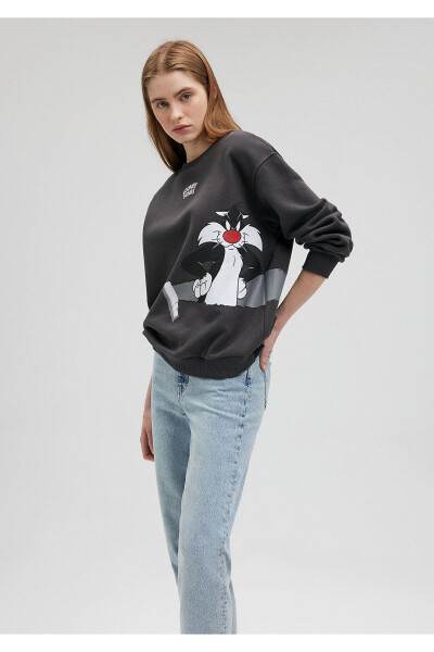 Sylvester Printed Grey Sweatshirt 1S10107-84671 - 23