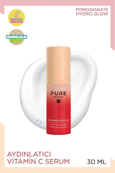 Сыворотка с витамином С Pure Beauty Hydro Glow с экстрактом граната 30 мл - 2