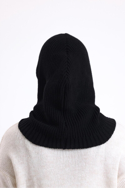 T-crazy Knitwear Balaclava Fitilli Triko Örgü Kapüşonlu Bere, Tesettür Bere, Triko Başlık, Balaklava - 8