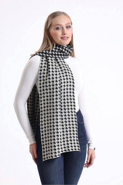 T-crazy Knitwear Herringbone Pattern Knit Scarf - 5