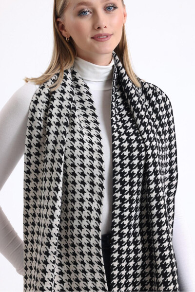 T-crazy Knitwear Herringbone Pattern Knit Scarf - 8