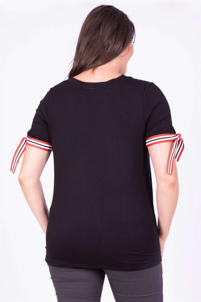 T-shirt with Band Sleeves - 4