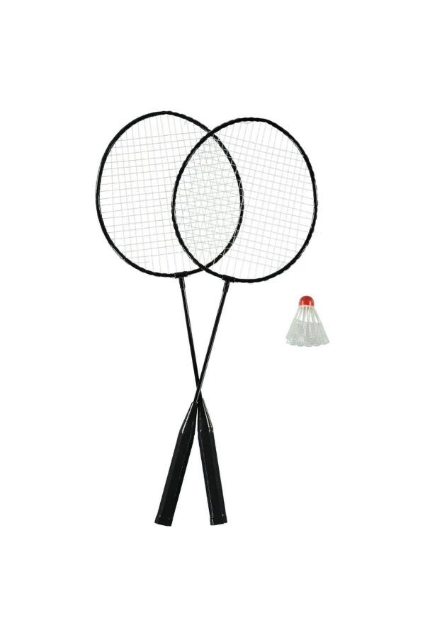 T133 Badminton Racquet Set - 2 Badminton Racquets & 1 Shuttlecock - 1