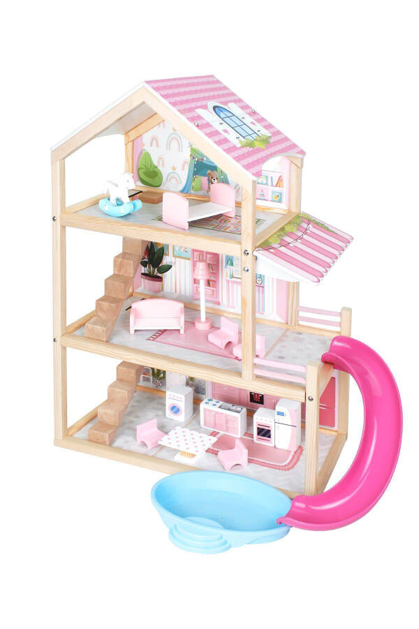 T2010 Wooden Slide Play House - 7