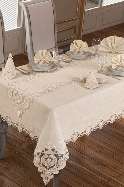 Tablecloth 26 Pieces Cream - 1