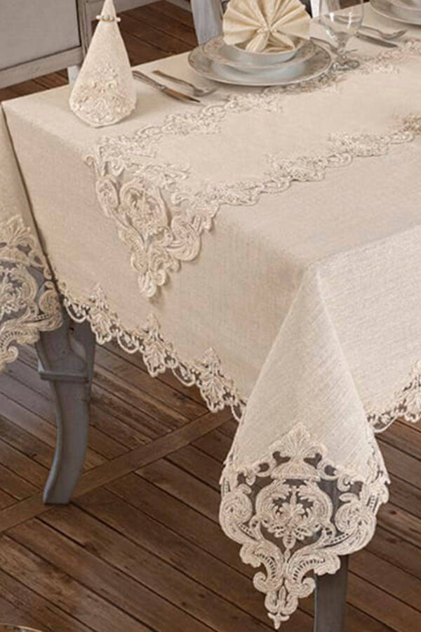 Tablecloth 26 Pieces Cream - 3