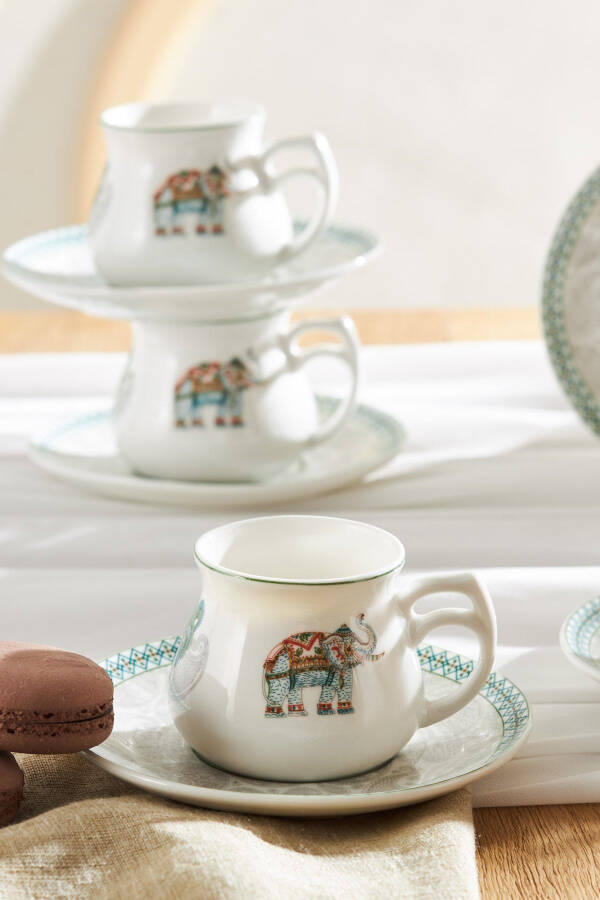 Tac Mahal 6-Piece Porcelain Coffee Cup Set - 2