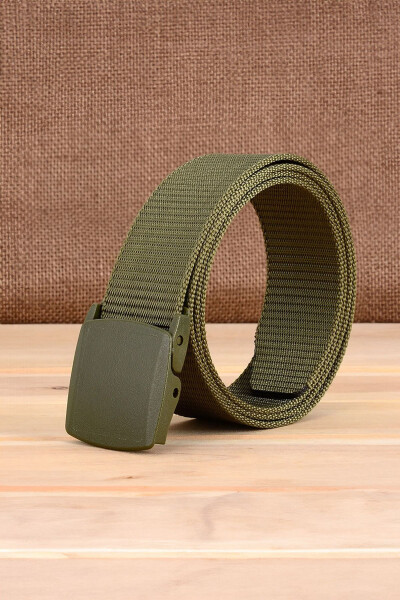 Tactical Style Fabric Belt with Plastic Buckle - 7