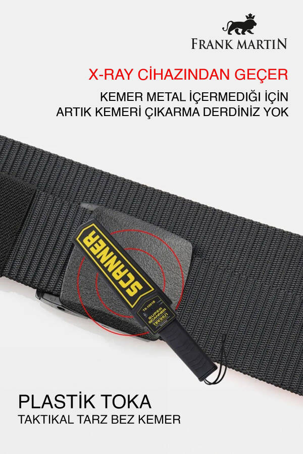 Tactical Style Fabric Belt with Plastic Buckle - 8