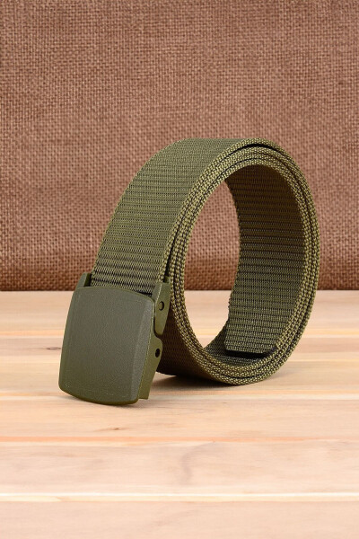 Tactical Style Fabric Belt with Plastic Buckle - 2