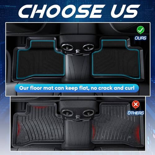 TadaMark Floor Mats & Cargo Liner Fit for Chevrolet for Equinox Fit for GMC for Terrain 2018-2024 Black Deep Dish All-Weather Mats Heavy-Duty Waterproof Floor Liner for Cars - 4 Piece - 6