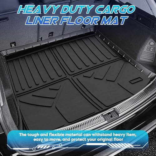 TadaMark Floor Mats & Cargo Liner Fit for Chevrolet for Equinox Fit for GMC for Terrain 2018-2024 Black Deep Dish All-Weather Mats Heavy-Duty Waterproof Floor Liner for Cars - 4 Piece - 7