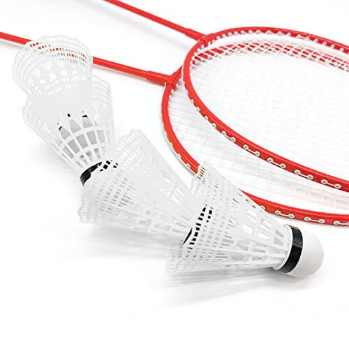 TaktZeit Badminton Topları 12'li Paket Naylon Badminton Servis Topu Badminton Amatör Antrenmanı ve Bahçe Aile Oyunu İçin - 5