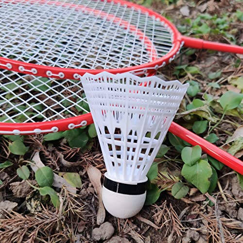 TaktZeit Badminton Topları 12'li Paket Naylon Badminton Servis Topu Badminton Amatör Antrenmanı ve Bahçe Aile Oyunu İçin - 6